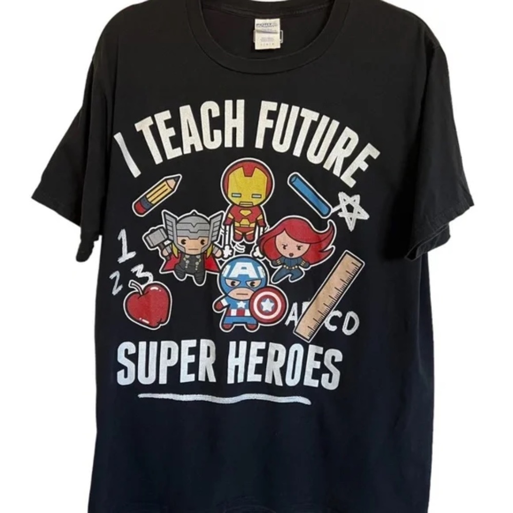 Marvel black graphic t-shirt